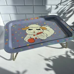 Vintage 1993 Lamb Chop Folding Lap Tray Shari Lewis TV Table
